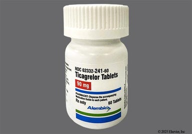 Yellow Round 522 - Ticagrelor 90mg Tablet