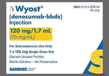 brown - Wyost 120mg/1.7mL Solution for Injection