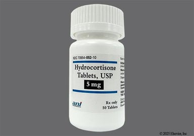 White Round N 52 - Hydrocortisone 5mg Tablet