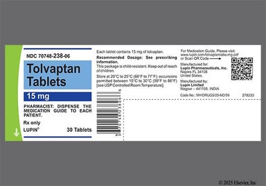 Pink Oblong F05 - Tolvaptan 15mg Tablet