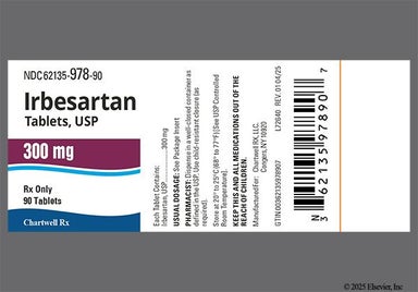 White Oblong 285 And Ce - Irbesartan 300mg Tablet