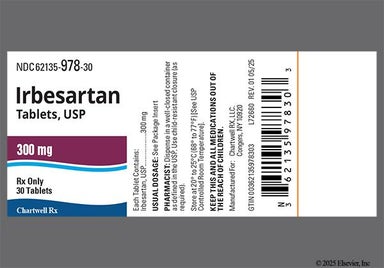 White Oblong 285 And Ce - Irbesartan 300mg Tablet