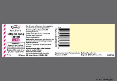 White Round E12 And H - Eltrombopag Olamine 50mg Tablet