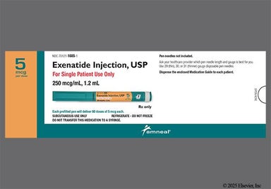 colorless - Exenatide 5mcg Prefilled Pen Solution for Injection