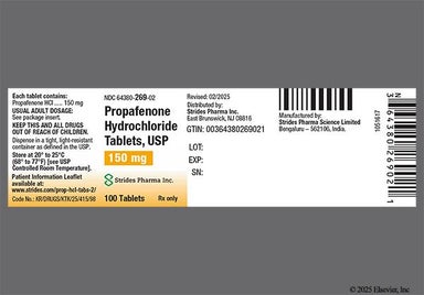 White Round 1 L - Propafenone Hydrochloride 150mg Tablet