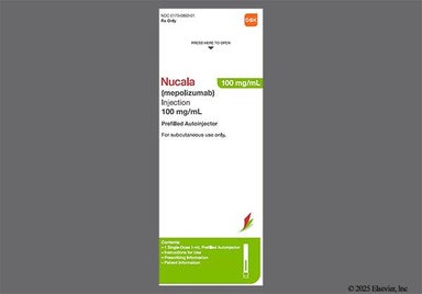 brown - Nucala 100mg/mL Autoinjector Solution for Injection
