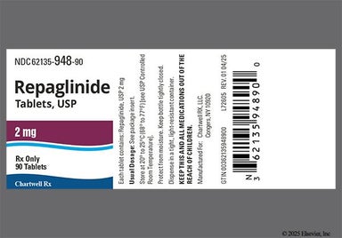 Yellow Oblong 253 And Ce - Repaglinide 2mg Tablet