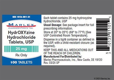 White Round N6 - Hydroxyzine Hydrochloride 25mg Tablet