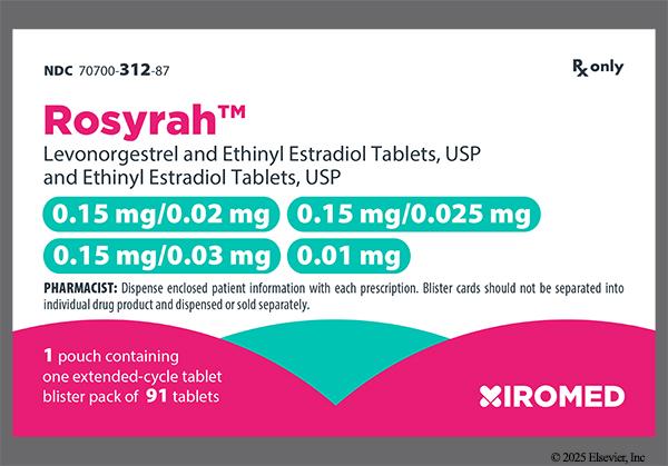 Yellow Round 65 - Rosyrah 0.15mg-0.02mg/0.15mg-0.025mg/0.15mg-0.03mg/0.01mg Tablet