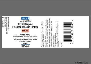Pink Oval 205 And Ing - Oxcarbazepine 600mg Extended-Release Tablet