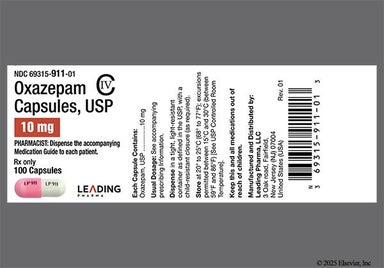 White And Pink Lp 911 Lp 911 - Oxazepam 10mg Capsule
