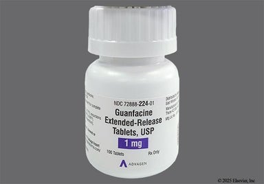 White Round L1 And Logo - Guanfacine 1mg Extended-Release Tablet