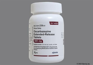 Red-Brown Oval Xc3 - Oxcarbazepine 600mg Extended-Release Tablet