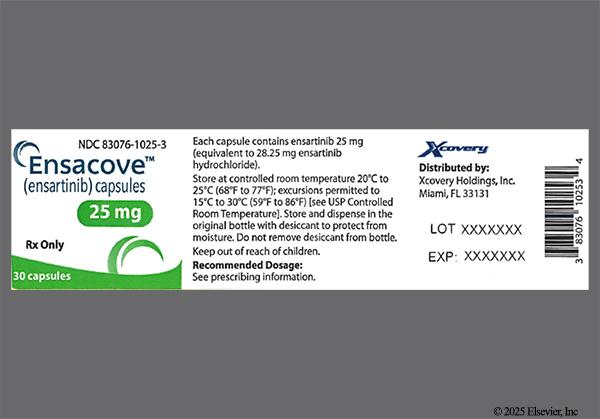 White X-396 25 Mg - Ensacove 25mg Capsule
