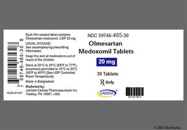 White Round C And D1 - Olmesartan Medoxomil 20mg Tablet