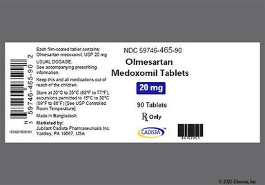 White Round C And D1 - Olmesartan Medoxomil 20mg Tablet