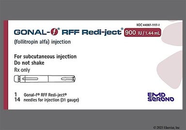 yellow - GONAL-f RFF Redi-ject Pen 900 International Units/1.44mL Solution for Injection