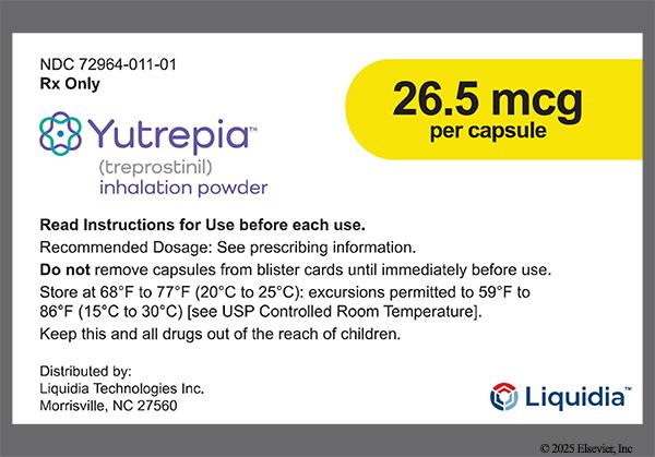 Yellow And Colorless Liquidia 26.5 - Yutrepia 26.5mcg Powder for Inhalation