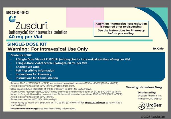 Gray-Purple - Zusduri Powder for Intravesical Solution