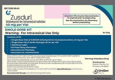 Gray-Purple - Zusduri Powder for Intravesical Solution