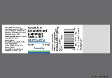 Blue Oval L548 - Amlodipine Besylate/Atorvastatin Calcium 10mg-20mg Tablet