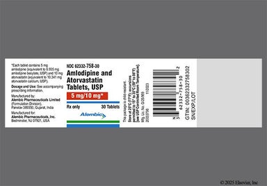 White Oval L543 - Amlodipine Besylate/Atorvastatin Calcium 5mg-10mg Tablet
