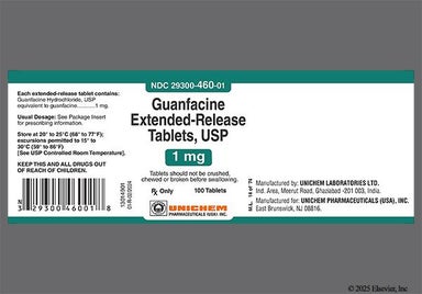 White Round 41 And U - Guanfacine 1mg Extended-Release Tablet
