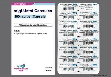 White Nav 104 - Miglustat 100mg Capsule