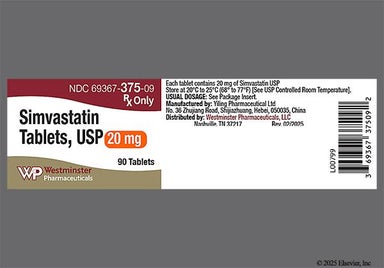 Peach Oval Y23 - Simvastatin 20mg Tablet