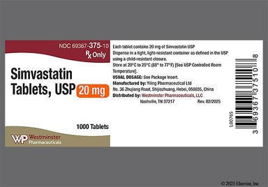Peach Oval Y23 - Simvastatin 20mg Tablet