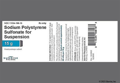 brown - Sodium Polystyrene Sulfonate 15g Powder for Suspension