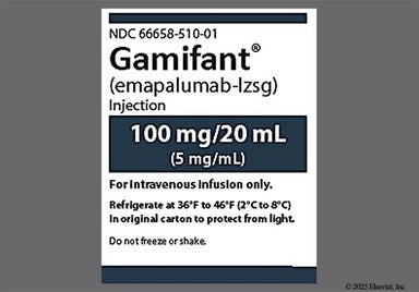yellow - Gamifant 100mg/20mL Solution for Injection