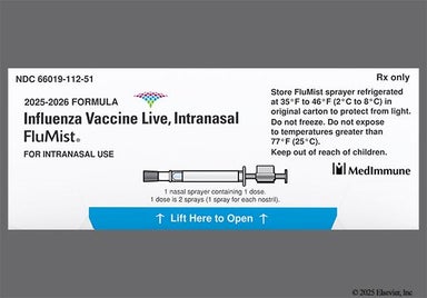 yellow - FluMist 2025-2026 Formula Nasal Spray