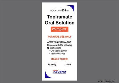 yellow - Topiramate 25mg/mL Oral Solution