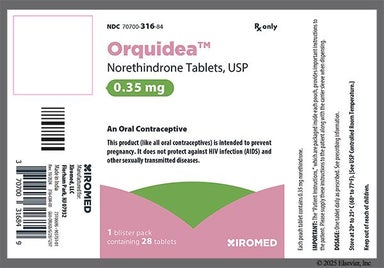 Peach Round 213 - Orquidea 0.35mg Tablet