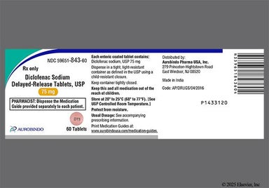 Pink Round D75 - Diclofenac Sodium 75mg Delayed-Release Tablet