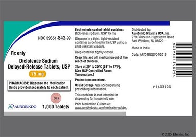 Pink Round D75 - Diclofenac Sodium 75mg Delayed-Release Tablet