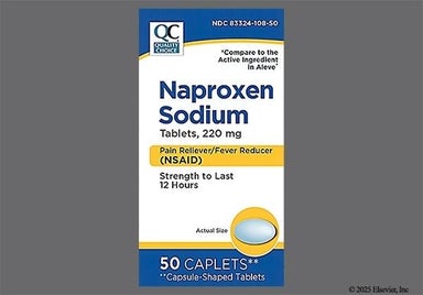Blue Oval I7 - Quality Choice Naproxen Sodium 220mg Caplet