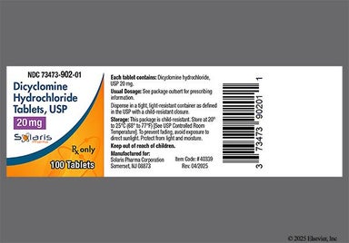 Blue Round C31 - Dicyclomine Hydrochloride 20mg Tablet