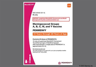 white - PENMENVY Meningococcal Polysaccaharide (Groups A, B, C, W and Y) Vaccine Kit