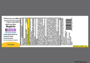 Yellow Round 81 - Aspirin Adult Low Dose 81mg Enteric Coated Tablet