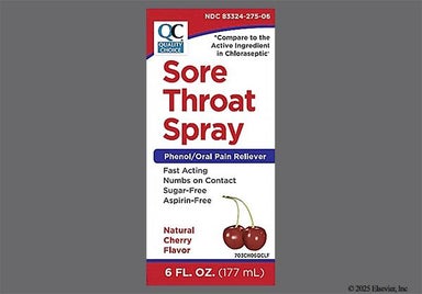 Not applicable - Quality Choice Sore Throat Relief 1.4% Spray (Cherry)