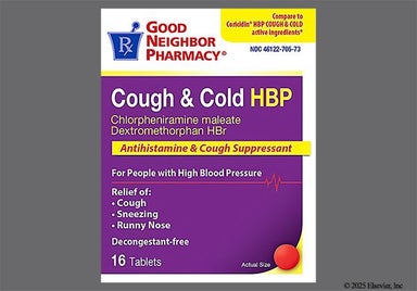 Red Round 44 689 - GNP Cough & Cold HBP 4mg-30mg Tablet