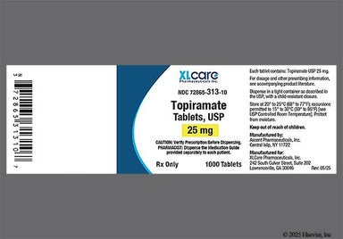 Beige Round T And 25 - Topiramate 25mg Tablet