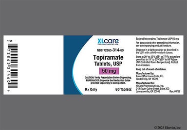 Yellow Round T And 50 - Topiramate 50mg Tablet