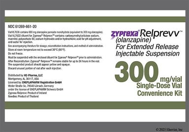 yellow - Zyprexa Relprevv 300mg Extended-Release Powder for Injection