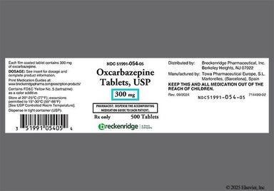 Beige Oval B 293 - Oxcarbazepine 300mg Tablet