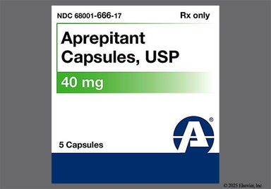 White And Yellow G 583 - Aprepitant 40mg Capsule