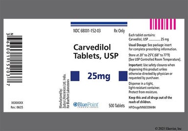 White Round Zc42 - Carvedilol 25mg Tablet