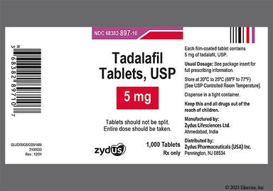 Yellow Oval 897 - Tadalafil 5mg Tablet